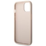 Guess GUHCP14SG4GFPI iPhone 14 / 15 / 13 6.1" pink hard case 4G Metal Gold Logo - imagine 7