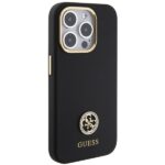 Guess GUHCP15XM4DGPK iPhone 15 Pro Max 6.7" black hardcase Silicone Logo Strass 4G - imagine 4