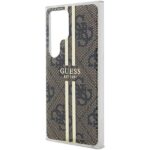 Guess GUHCS24LH4PSEGW S24 Ultra S928 brown hardcase IML 4G Gold Stripe - imagine 6