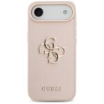 Guess Grained Big 4G & Classic Logo Case for iPhone Air Pink - imagine 3