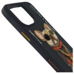 Nimmy case iPhone 15 Pro 6.1" black Glasses Cool Dog - imagine 4