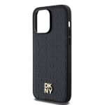 DKNY DKHMP13XPSHRPSK iPhone 13 Pro Max 6.7 inch black hardcase Leather Pattern Metal Logo MagSafe - imagine 6