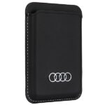 Audi Synthetic Leather Wallet Card Slot black MagSafe AU-MSCH-Q3/D1-BK - imagine 6