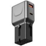 Wall charger Energea TravelGo Adapter 35 USB-A/USB-C 35W graphite-black