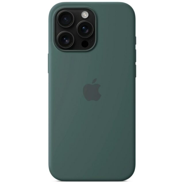 Case Apple Silicone Case MYYR3ZM/A MagSafe for iPhone 16 Pro Lake Green - imagine 4