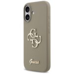 Guess Silicone Big 4G Script Case for iPhone 17 Brown - imagine 2
