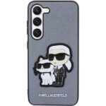 Karl Lagerfeld KLHCS23MSANKCPG S23+S916 hardcase grey Saffiano Karl & Choupette - imagine 3