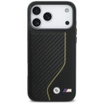 Case BMW M Carbon Line & Logo MagSafe for iPhone 17 Pro Max yellow - imagine 3