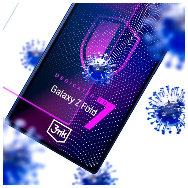 Folia antymikrobowa 3MK                   SilverProtection+ do Samsung Galaxy Z Fold 7 Folded Edition - imagine 4