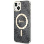 Guess GUHMP14SH4STK iPhone 14 / 15 / 13 6.1" black hardcase 4G MagSafe