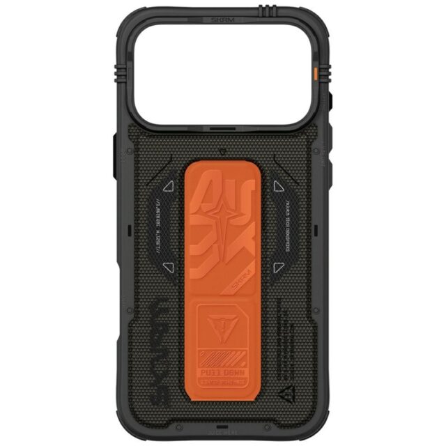 Skinarma Phantom Case for iPhone 17 Pro Max Magnetic Charging + Grip Stand Olive - imagine 4