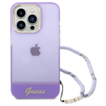 Guess GUHCP14XHGCOHU iPhone 14 Pro Max 6,7" purple hardcase Translucent Pearl Strap - imagine 2