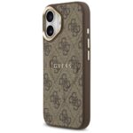 Case Guess 4G PU Classic Logo MagSafe for iPhone 17 brown - imagine 2