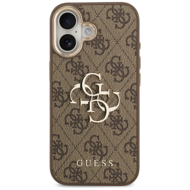 Case Guess 4G Big 4G Classic Logo for iPhone 17 brown gold - imagine 3