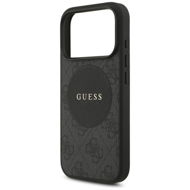 Case Guess 4G Circle Classic Logo MagSafe for iPhone 17 Pro black - imagine 6