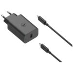 Charger wall Motorola TurboPower 68W USB-C with cable USB-C to USB-C 1m black - imagine 2