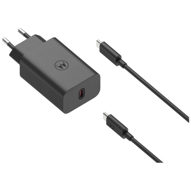 Charger wall Motorola TurboPower 68W USB-C with cable USB-C to USB-C 1m black - imagine 2
