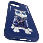 Nimmy case iPhone 15 6.1" blue Glasses Cool Cat - imagine 9