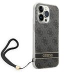 Guess GUOHCP14LH4STK iPhone 14 Pro 6,1"black hardcase 4G Print Strap - imagine 3