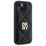 DKNY DKHCP14SPQDSLK iPhone 14 6.1" black Quilted Stack Logo - imagine 4