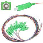 Extralink SC/APC | Pigtail set | Single mode, 900um, G.657A1, 1,5m, 12 pcs, 12 colours