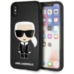 Karl Lagerfeld KLHCPXIKPUBK iPhone X/Xs hardcase black Iconic Karl Embossed