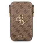 Guess Torebka na telefon GUHCP12M4GPSBR 6,1" brown 4G Metal Logo - imagine 2