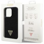 Guess GUHCP14LHDGTPK iPhone 14 Pro 6.1" black hardcase Rhinestone Triangle - imagine 8