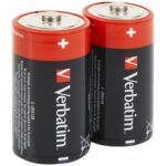 Verbatim Alkaline Battery C LR14 2pcs black 49922