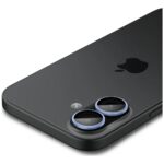Spigen Optik Pro Glas.TR "EZ FIT" Camera Protector 2pcs for iPhone 17 / 16 / 16 Plus blue - imagine 4