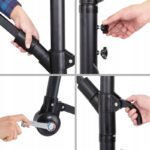 Black Forest Garden Parasol, 3m Cantilever Large Beige - imagine 5