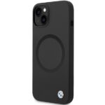 Case BMW BMHMP14SSILBK2 iPhone 14 / 15 / 13 6.1" black Signature Liquid Silicone MagSafe - imagine 2
