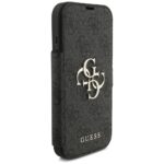 Guess Book 4G Metal Logo Case for iPhone 17 Pro Black - imagine 4