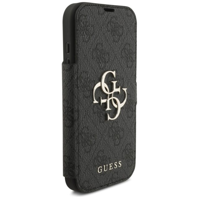 Guess Book 4G Metal Logo Case for iPhone 17 Pro Black - imagine 4