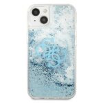 Guess GUHCP13MLG4GBL iPhone 13 / 14 / 15 6,1" blue hardcase 4G Big Liquid Glitter - imagine 3