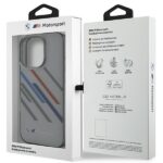 BMW BMHCP16X23HTRAG iPhone 16 Pro Max 6.9" grey hardcase Motorsport IML Random Stripes - imagine 8
