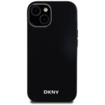 DKNY DKHMP14SSMCHLK iPhone 14 / 15 / 13 6.1" black hardcase Liquid Silicone Small Metal Logo MagSafe - imagine 3