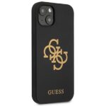 Guess GUHCP13SLS4GGBK iPhone 13 mini 5,4" black hard case Silicone 4G Logo - imagine 4
