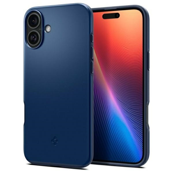 cps-179fd7f8b973fe9652722195155f221a-2025-12-07-03-41-55 Spigen Thin Fit MAG iPhone 16 6.1" MagSafe navy blue ACS08187 - imagine 1
