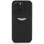 Case Aston Martin HC Leather Victory  Design to iPhone 16 Pro black - imagine 3