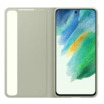 Case Samsung EF-ZG990CMEGEE S21 FE 5G G990 olive green Clear View Cover - imagine 3