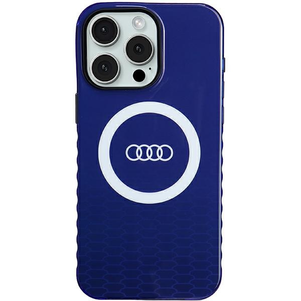 Audi IML Big Logo MagSafe Case iPhone 15 Pro Max 6.7" navy blue hardcase AU-IMLMIP15PM-Q5/D