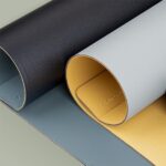 UNIQ Hagen double-sided magnetic desk pad yellow-gray/canary yellow-chalk grey - imagine 6