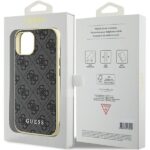 Guess GUHCP15SGF4GGR iPhone 15 / 14 / 13 6.1" grey hardcase 4G Charms Collection - imagine 8
