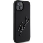 Karl Lagerfeld KLHCP15SSKSBMCK iPhone 15/ 14 / 13 6.1" black hardcase Silicone Karl Script - imagine 4