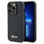 Guess GUHCP13LPMSDGSK iPhone 13 Pro / 13 6.1" black hardcase Disco Metal Script