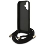 Case Guess 4G Big Logo Cord Stap         Crossbody for iPhone 17 brown - imagine 6