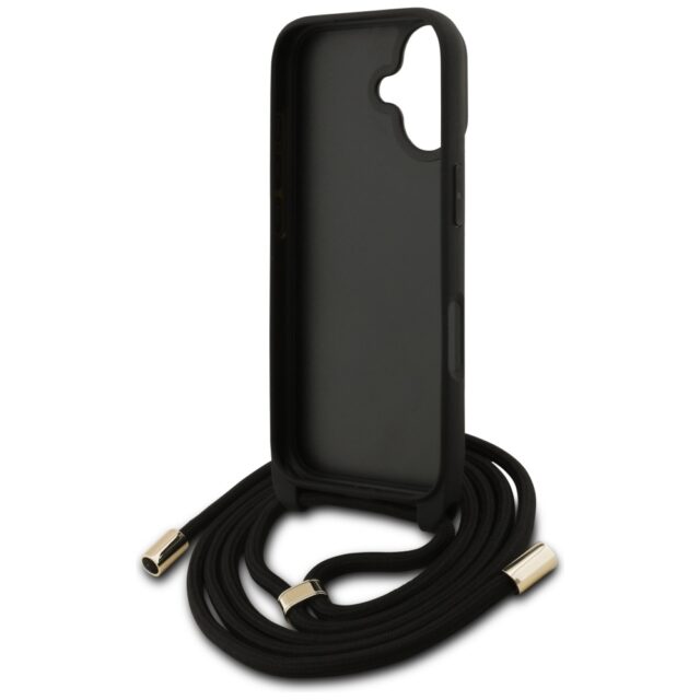 Case Guess 4G Big Logo Cord Stap         Crossbody for iPhone 17 brown - imagine 6