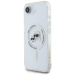 Case Karl Lagerfeld IML Metal Karl & Choupette Heads MagSafe for iPhone 16e white - imagine 2