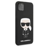 Karl Lagerfeld KLHCN65SLFKBK iPhone 11 Pro Max black Silicone Iconic - imagine 3